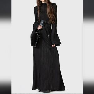 Killstar Black Gothic Maxi Dress